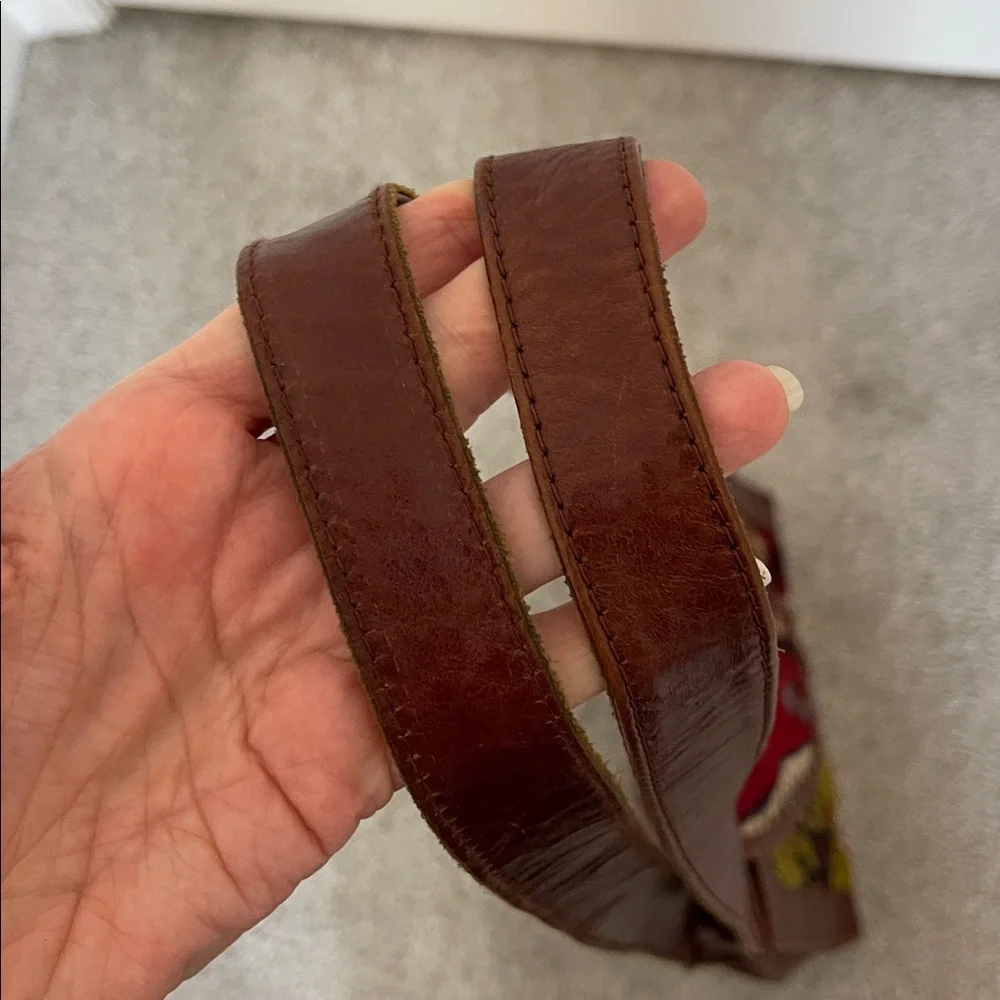 Vintage Turkish Kilim Leather Bag Boho